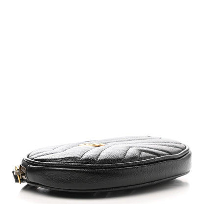 Gucci Calfskin Matelasse GG Marmont 2.0 Multi Belt Bag Pouch Black 4 of 10