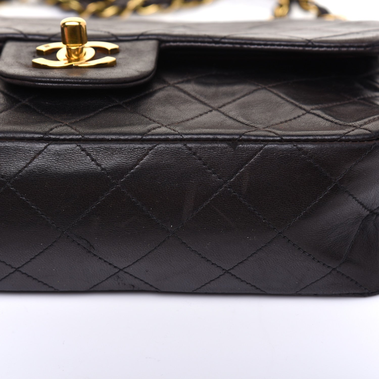 Chanel Lambskin Quilted Small Double Flap Black 22 of 24