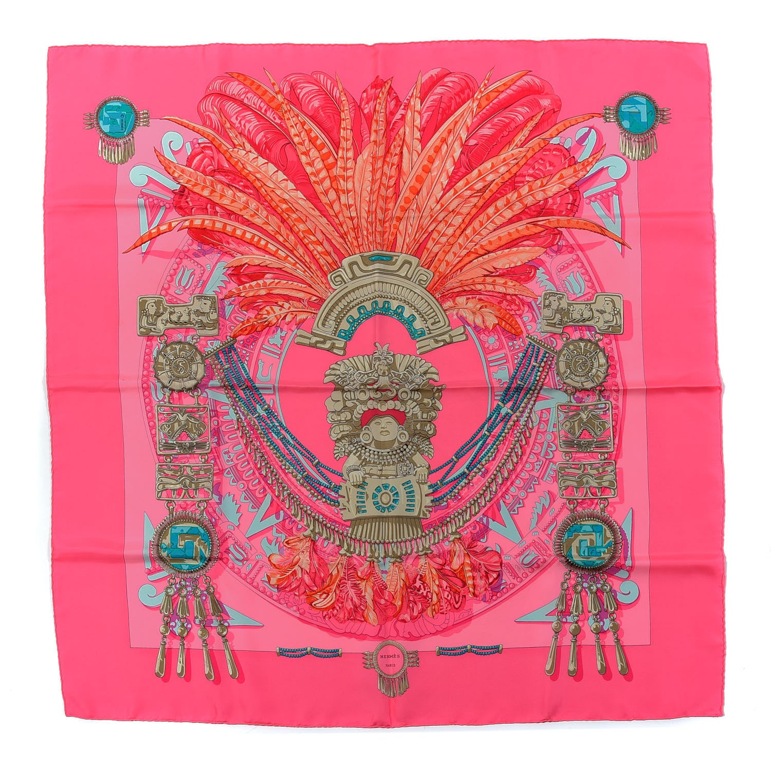 Hermes Silk Mexique Scarf 90 1 of 5