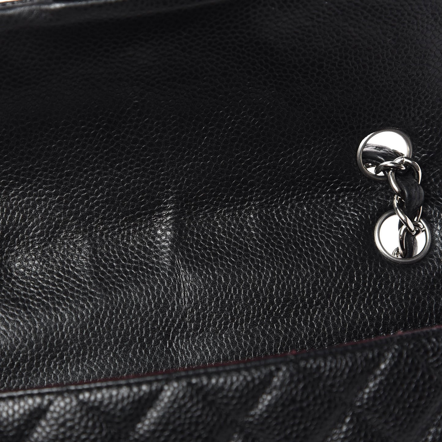 Caviar Quilted Mini Rectangular Flap Black