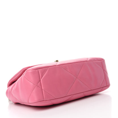 Chanel Lambskin Quilted Medium Chanel 19 Flap Pink 4 of 10