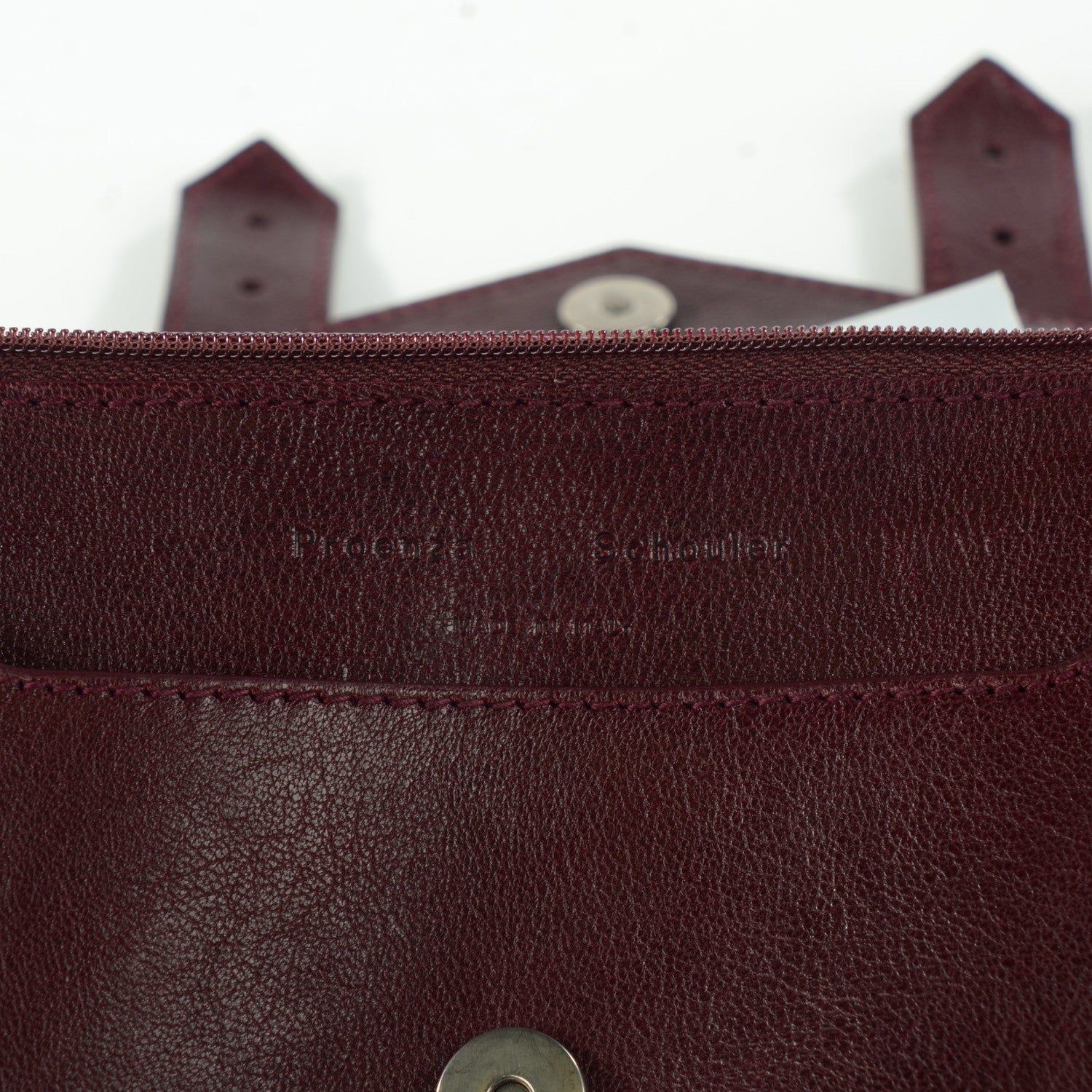 Proenza Schouler Lambskin Large PS1 Chain Wallet Oxblood 5 of 6