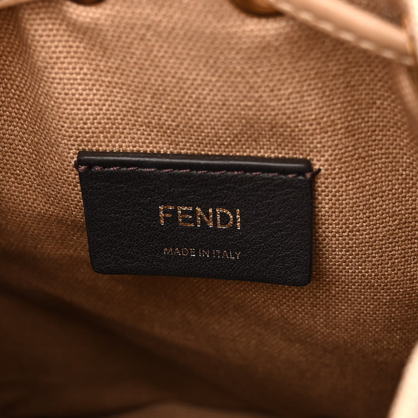 Canvas Vitello King F is Fendi FF Multicolor Embroidered Mini Mon Tresor Bucket Bag Multicolor Cuoio
