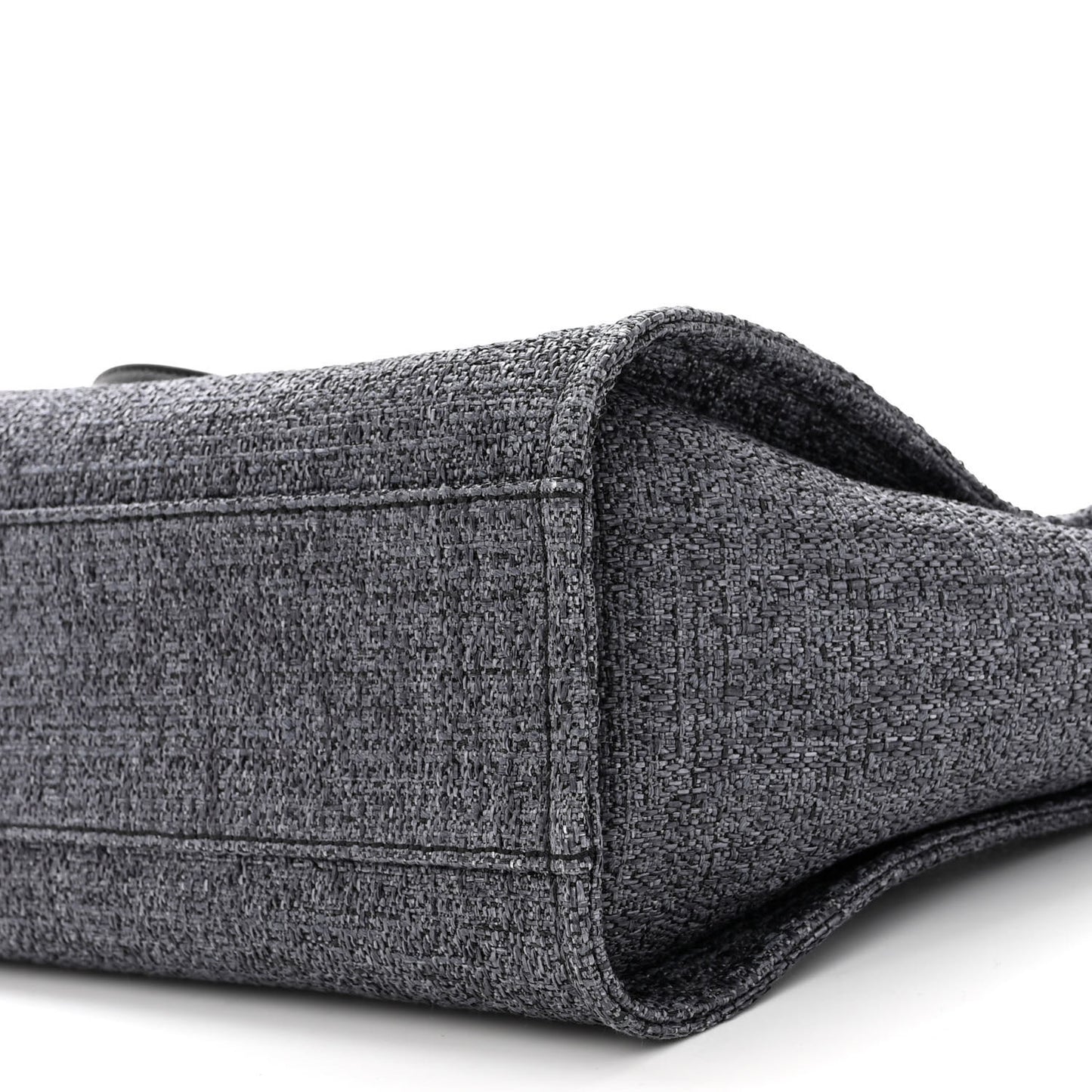 Lurex Boucle Small Deauville Tote Black