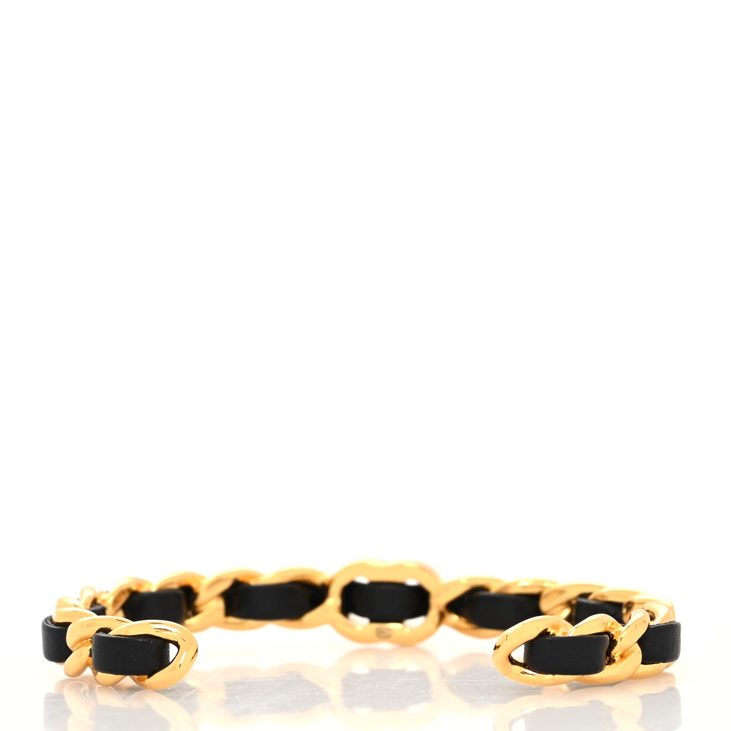 Chanel Lambskin CC Turnlock Chain Bracelet Black 3 of 4