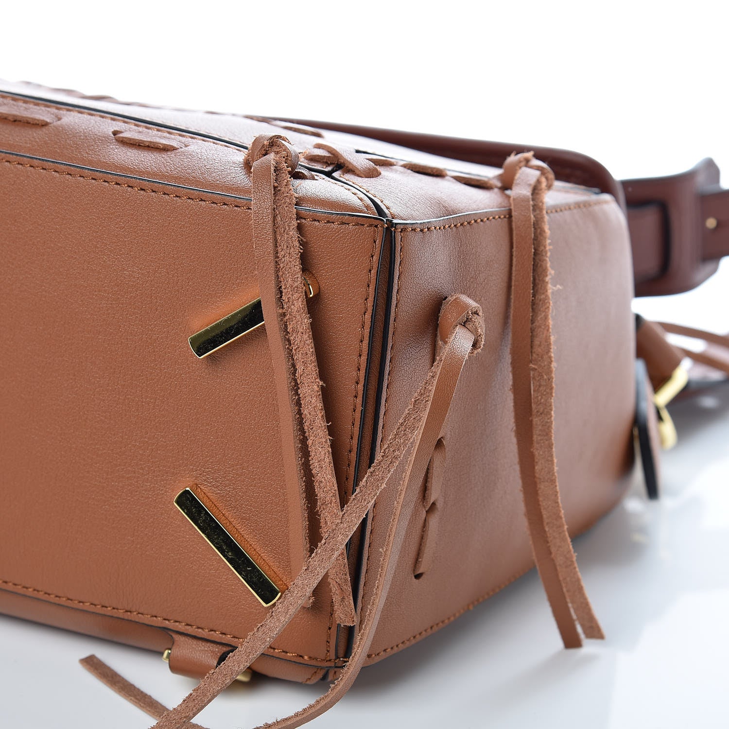 Loewe Calfskin Laced Puzzle Bag Tan 9 of 9