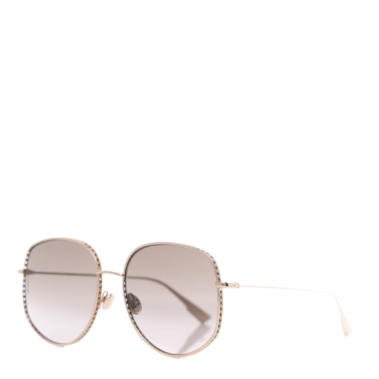 Christian Dior Metal Dior By Dior 2 Sunglasses Gold 1 of 10