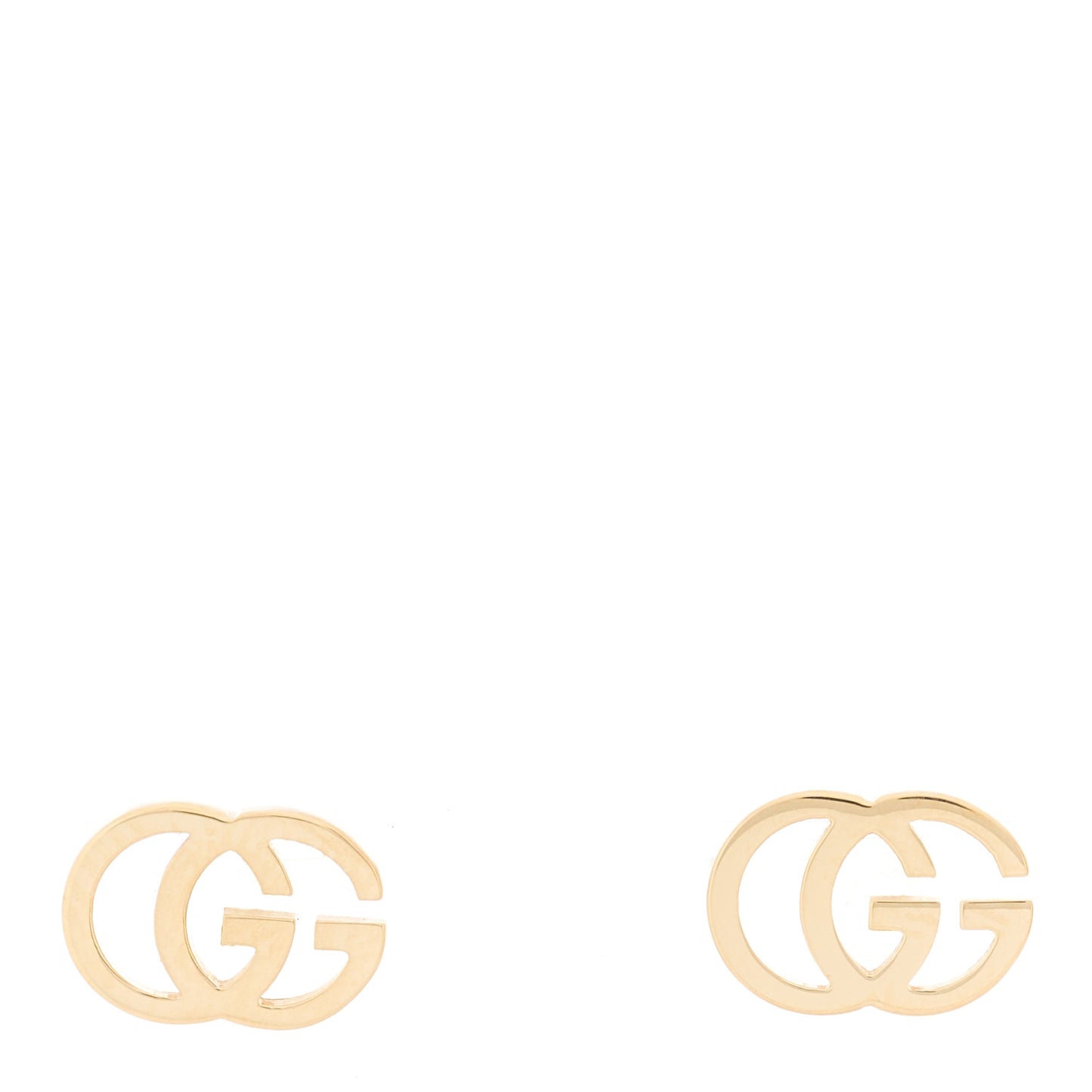 18K Yellow Gold GG Tissue Stud Earrings
