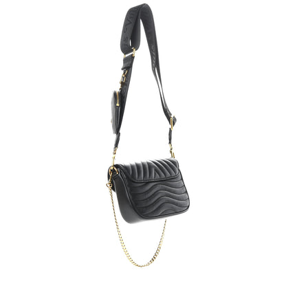 Louis Vuitton Calfskin New Wave Multi Pochette Black 3 of 10