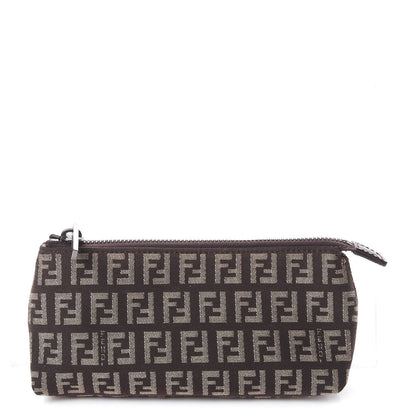Fendi Zucchino Vitello Cosmetic Pouch Testa di Moro Beige 1 of 7
