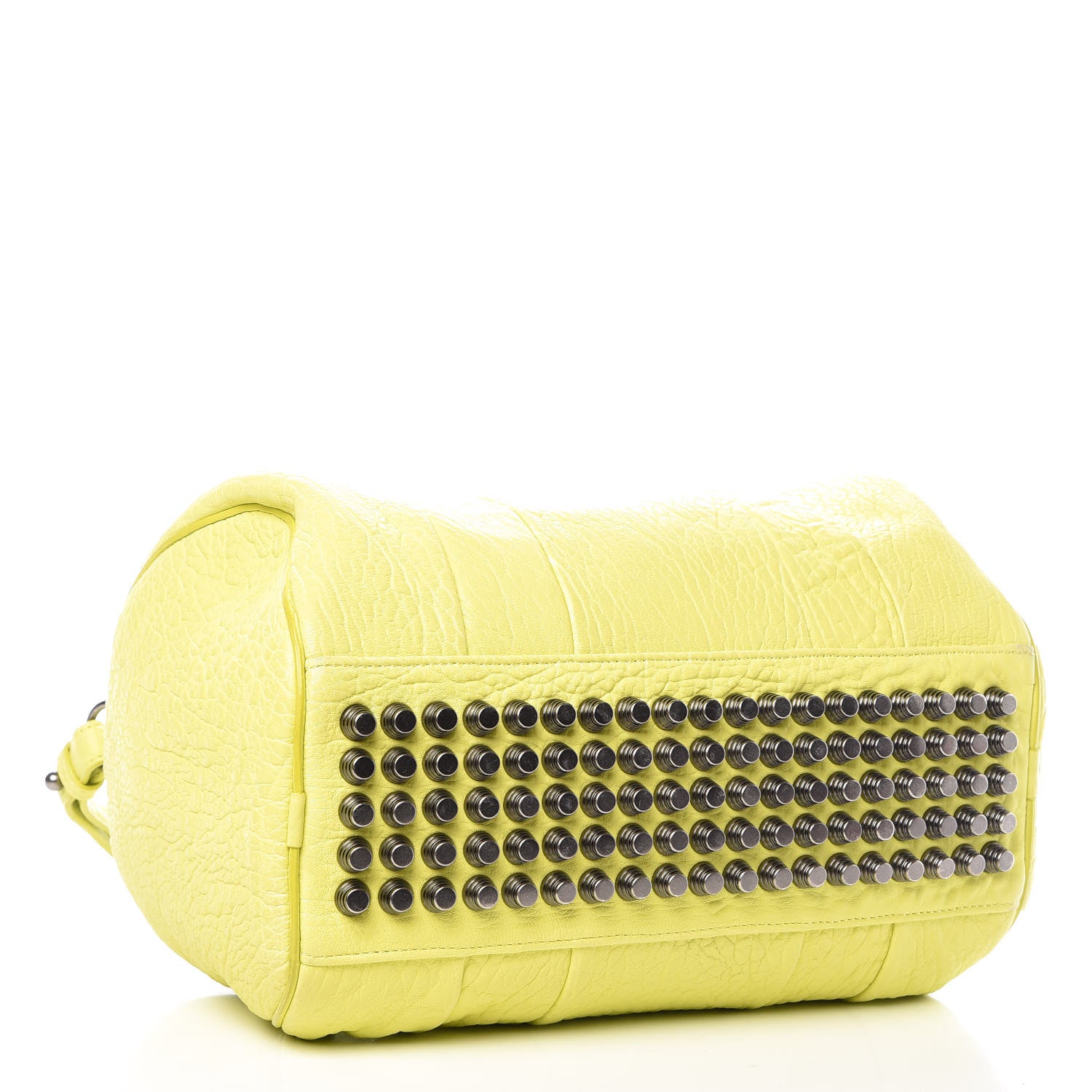 Alexander Wang Pebbled Lambskin Rocco Acid Black Nickel Hardware 4 of 13