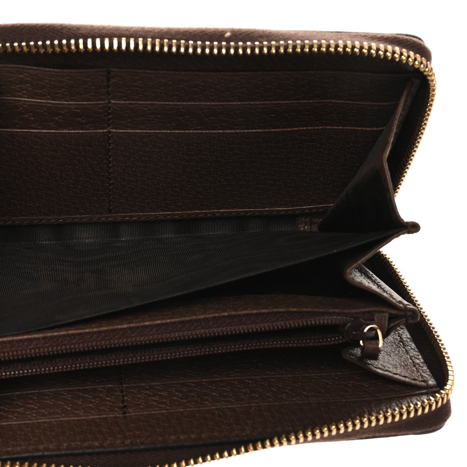 Gucci GG Supreme Monogram Web Ophidia Zip Around Wallet Brown 5 of 8