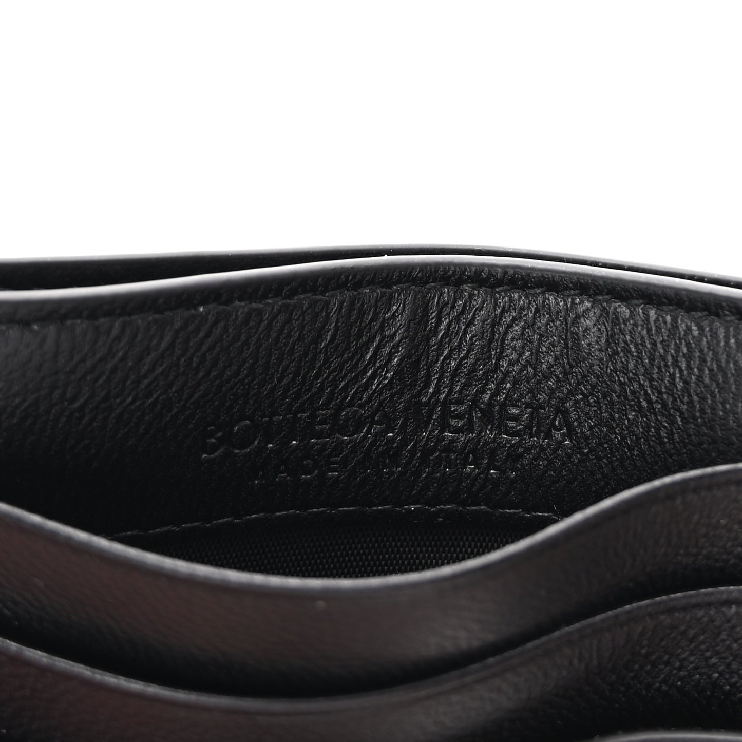 Nappa Intrecciato Card Holder Black