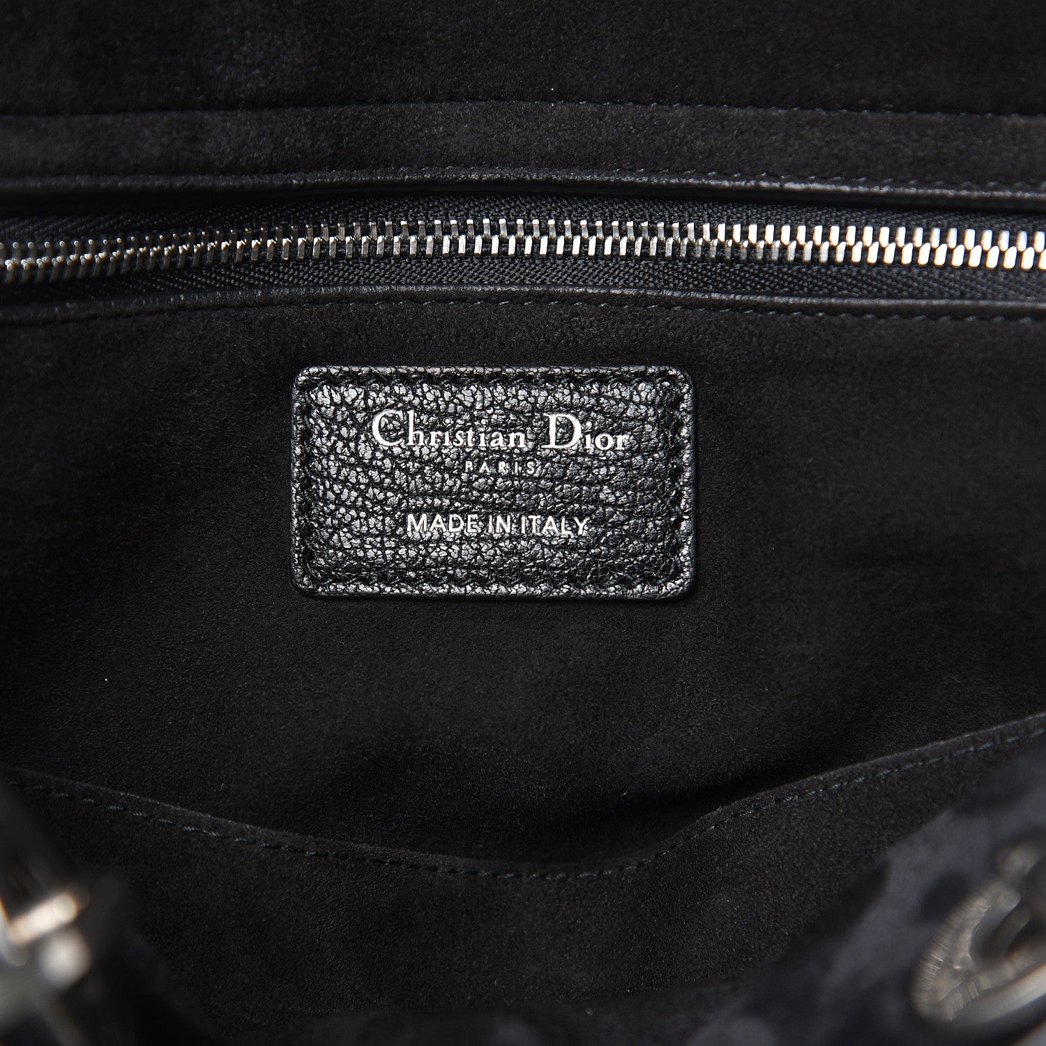 Christian Dior Canyon Grained Lambskin Large Lady Dior Black 6 of 15