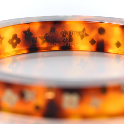 Louis Vuitton Resin Swarovski Inclusion Art Deco TPM Bracelet S Tortoise 3 of 4