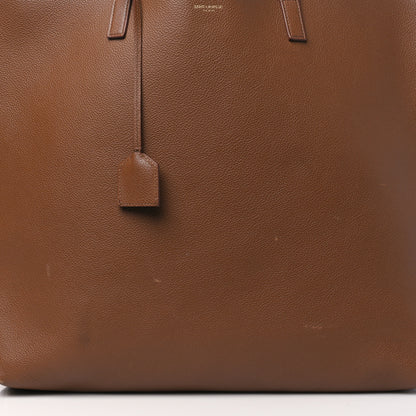 Saint Laurent Grained Calfskin Bold East West Shopping Tote Toasted Brown 12 of 12