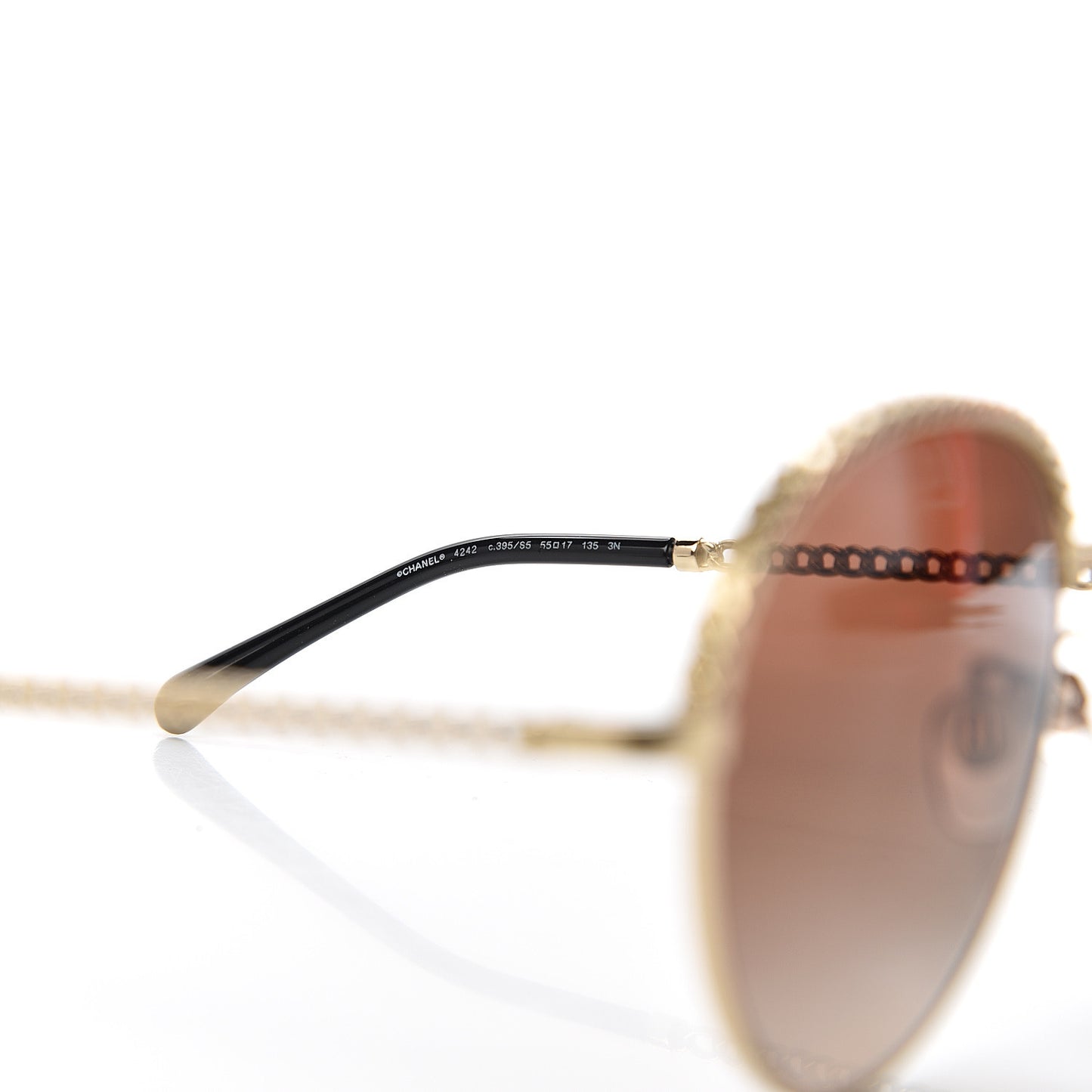 Chain Pantos Sunglasses 4242 Gold Brown
