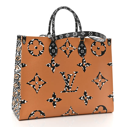 Louis Vuitton Monogram Giant Jungle Onthego GM Ivory 3 of 8