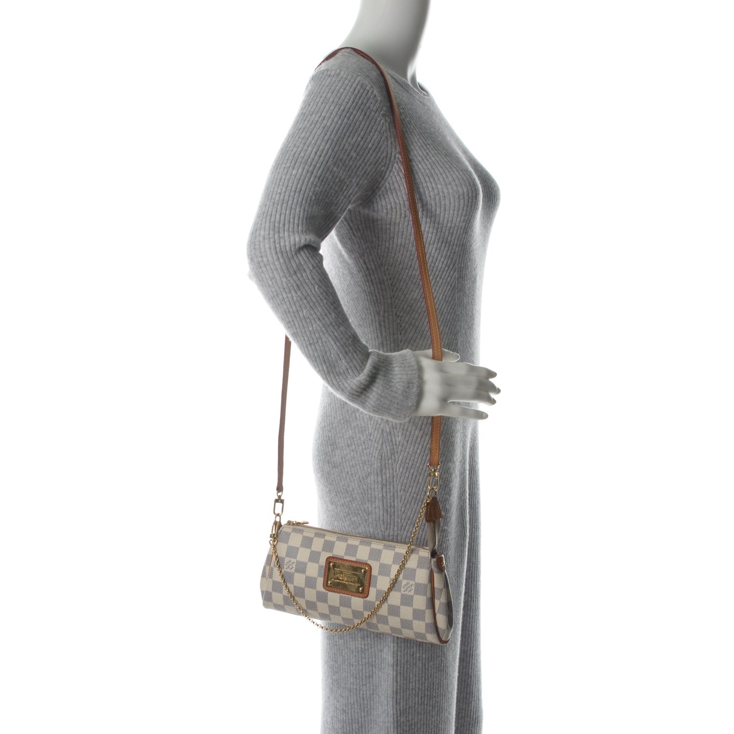 Louis Vuitton Damier Azur Eva Clutch 2 of 7