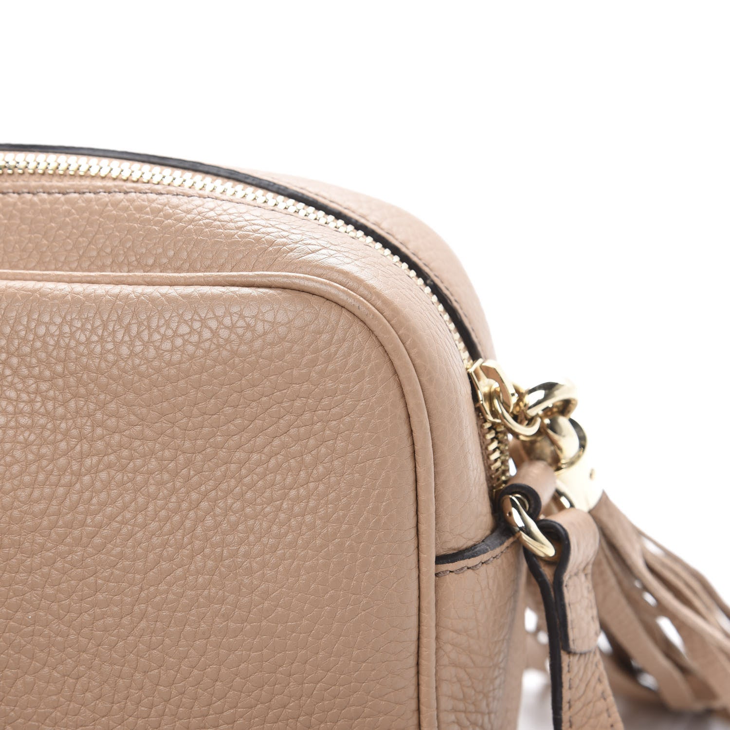 Gucci Pebbled Calfskin Small Soho Disco Bag Camelia 12 of 12