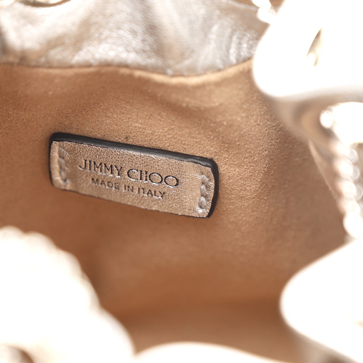 Jimmy Choo Metallic Nappa Micro Bon Bon Bag Silver 6 of 10