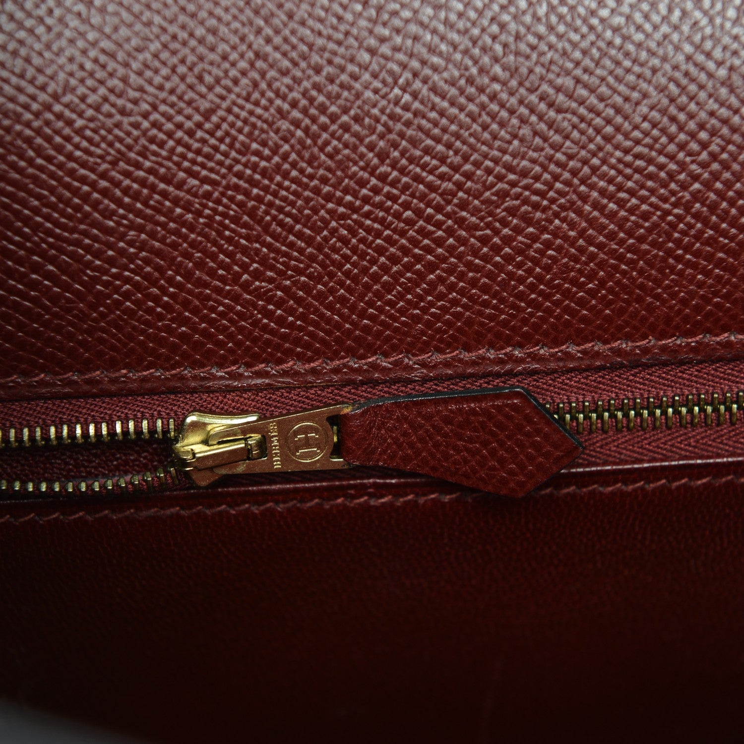Hermes Courchevel Kelly Sellier 35 Rouge H 19 of 27