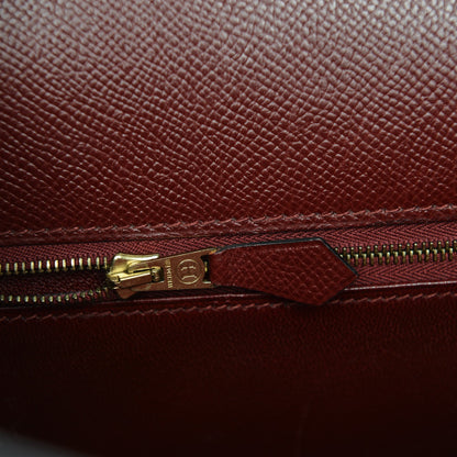 Hermes Courchevel Kelly Sellier 35 Rouge H 19 of 27