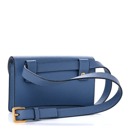 Christian Dior Grained Calfskin Saddle Belt Bag Denim Blue 3 of 12