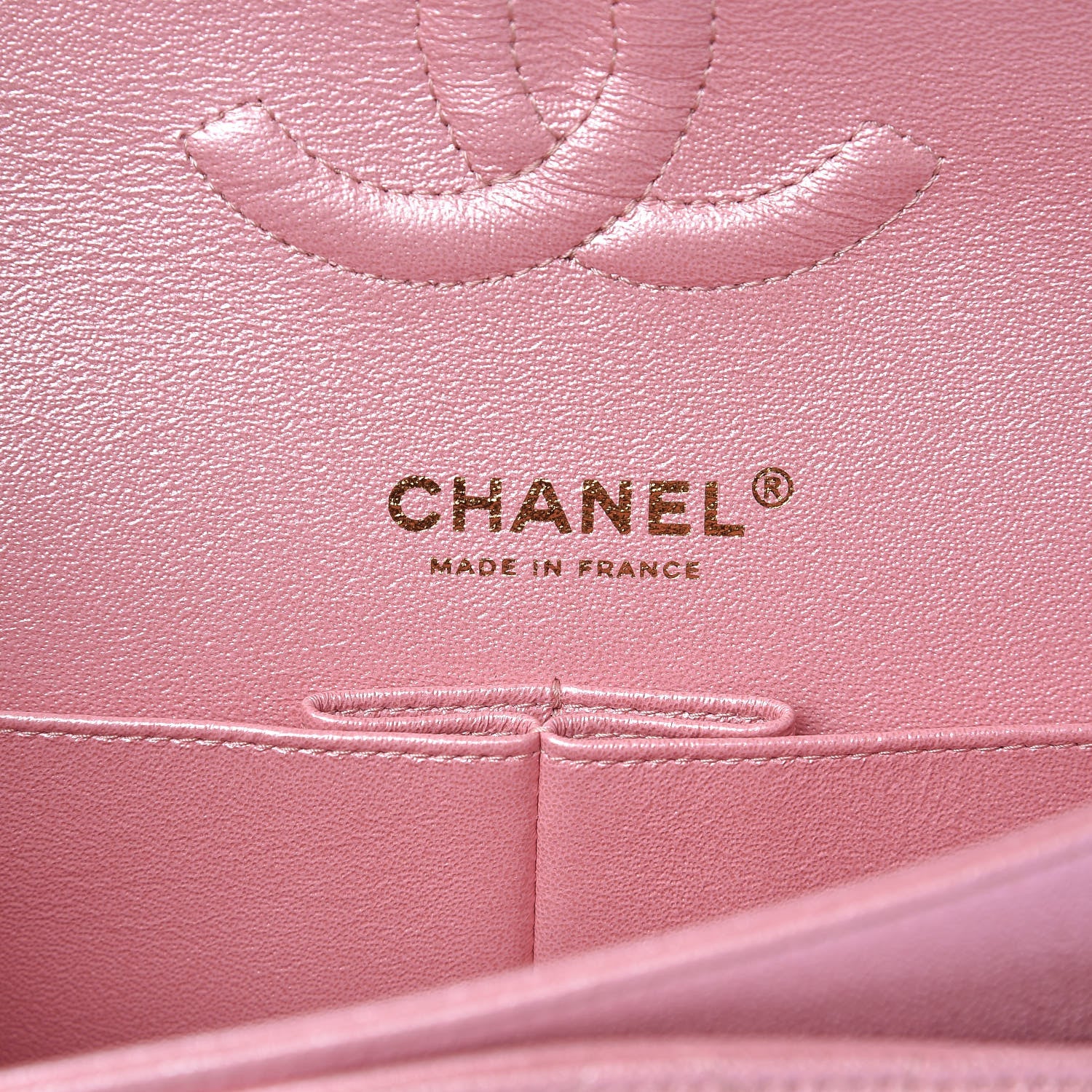 Chanel Iridescent Caviar Quilted Medium Double Flap Rose Pink 6 of 10