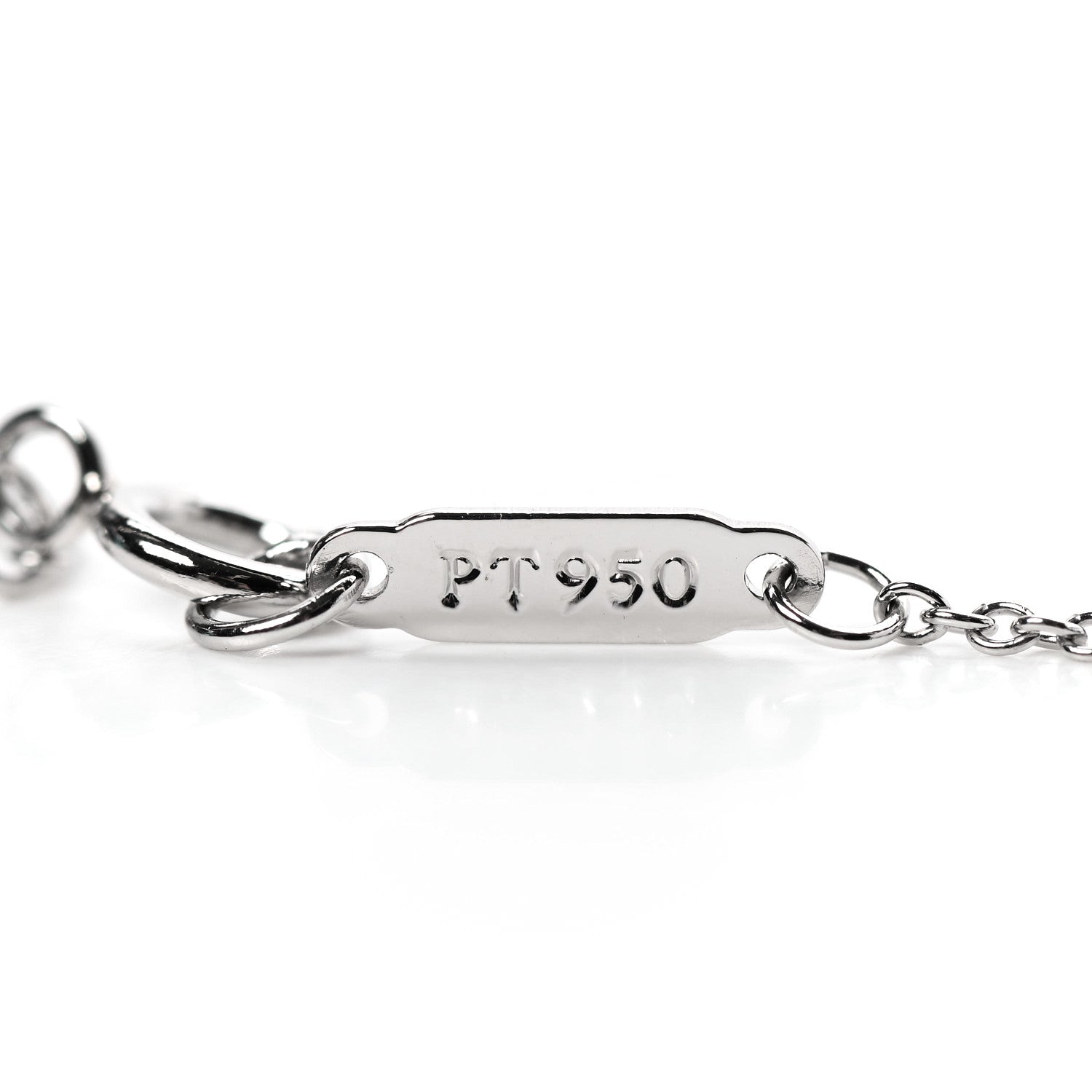 Tiffany Platinum Diamond Letters A Pendant Necklace 4 of 6