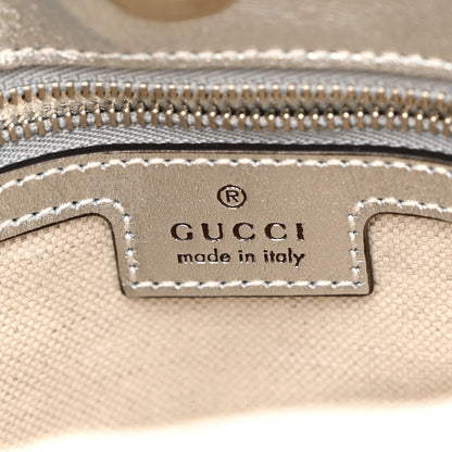 Gucci Sakai Be Green Calfskin Diagonal Stitched Small Blondie Tote Silver 6 of 10