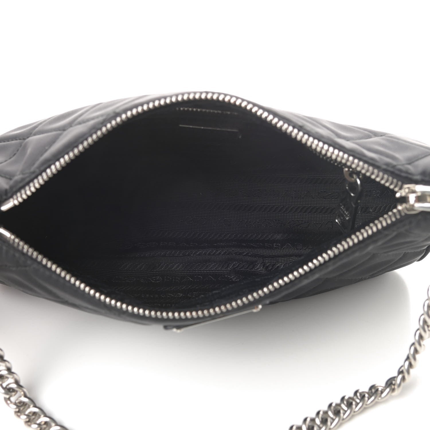 Prada Nylon Tessuto Impuntu Quilted Crossbody Bag Black 5 of 11