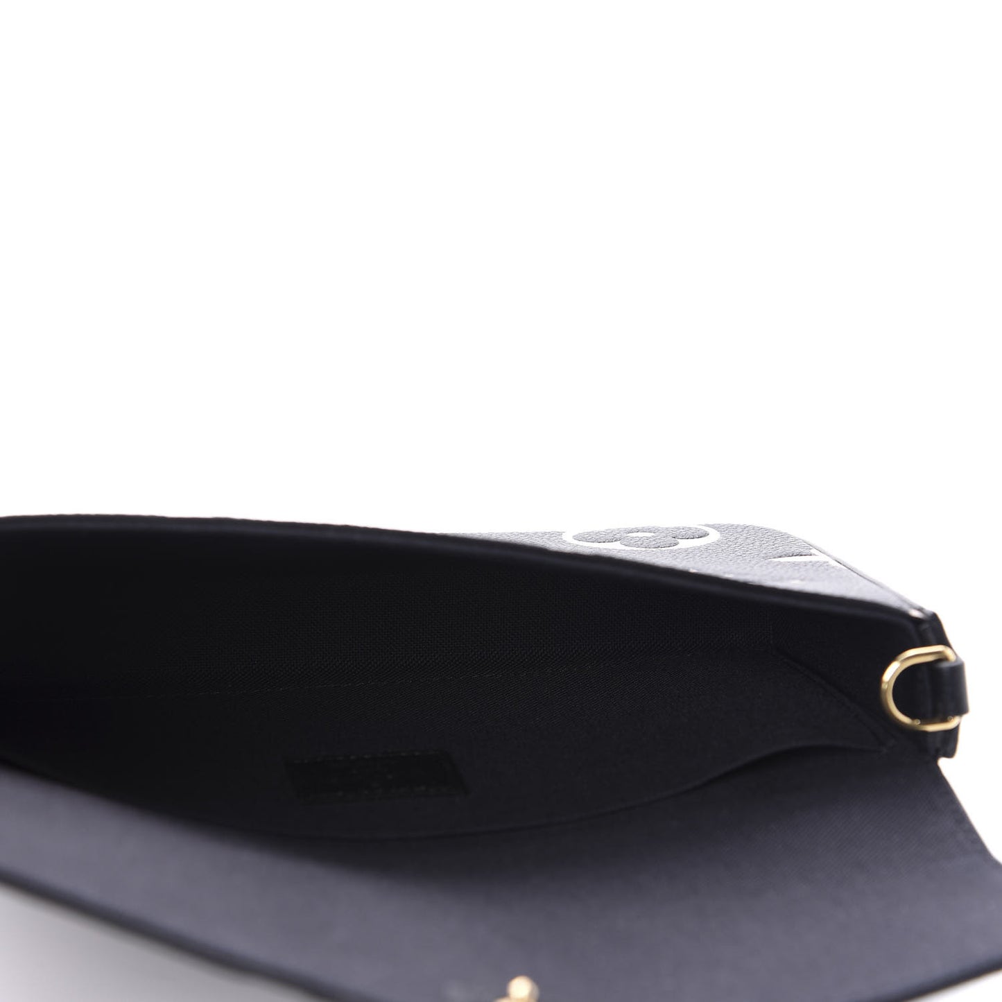 Empreinte Monogram Giant Crafty Pochette Felicie Black Creme
