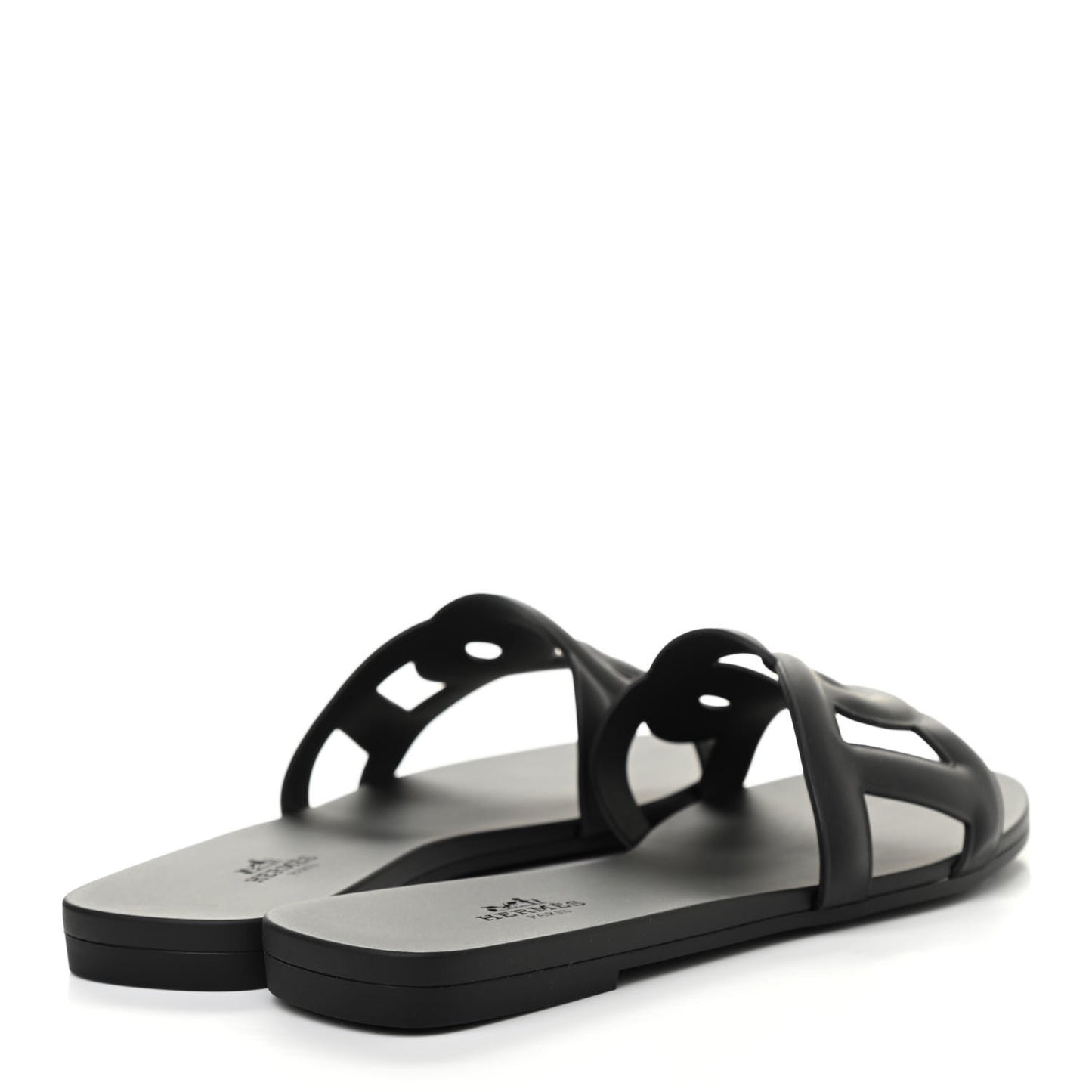 Rubber Aloha Sandals 38 Black
