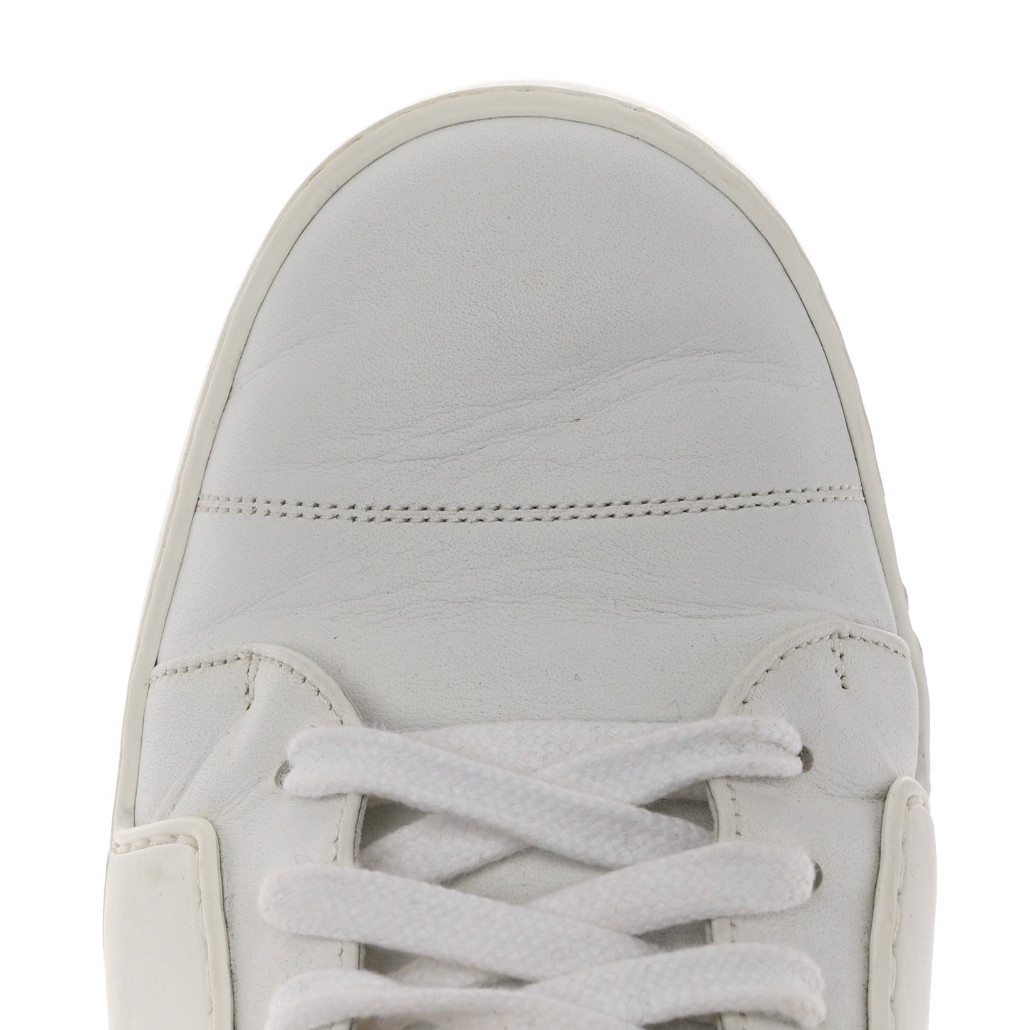 Calfskin Gum Womens CC Sneakers 39 White