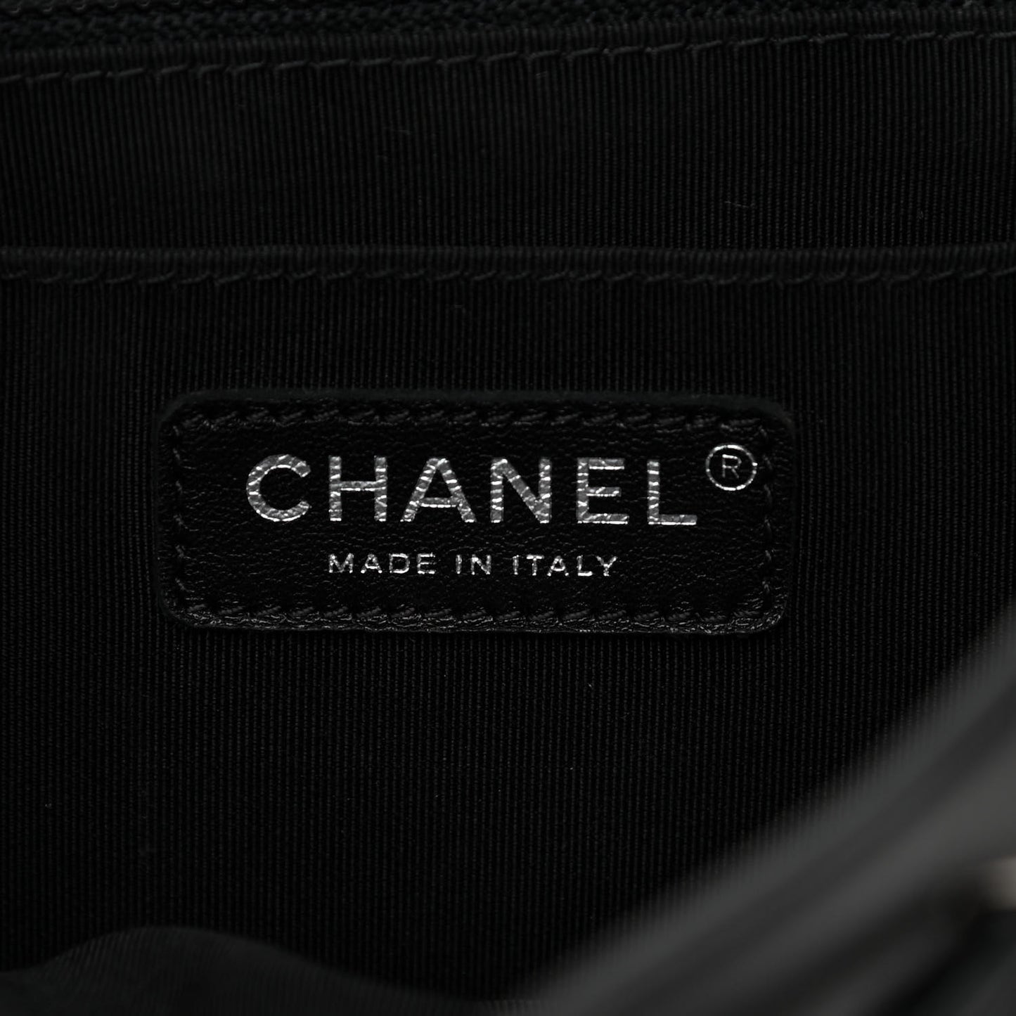 Calfskin Chevron Quilted Large Urban Spirit Backpack Black