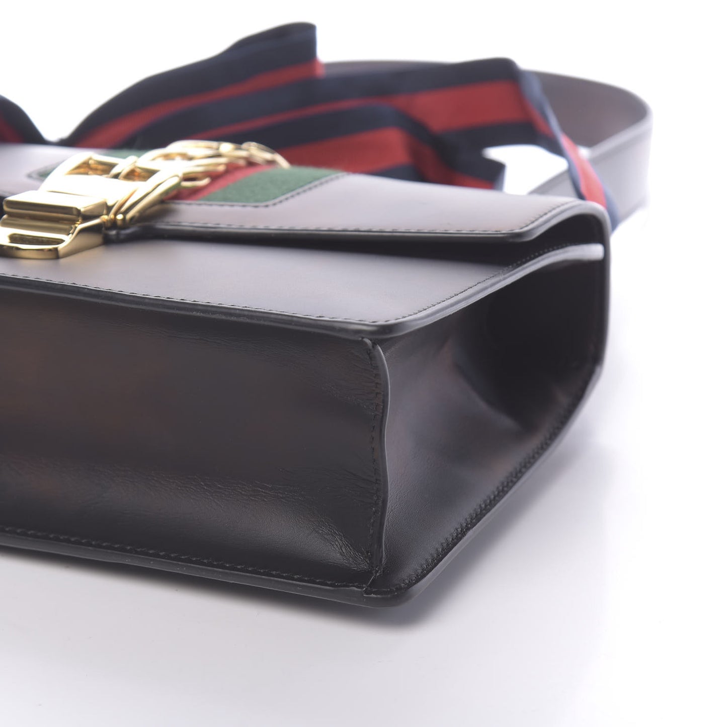 Calfskin Small Sylvie Shoulder Bag Black