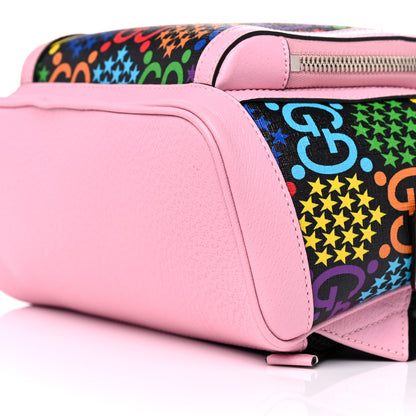 Gucci GG Supreme Monogram Psychedelic Small Day Backpack Black Multicolor Sugar Pink 10 of 10