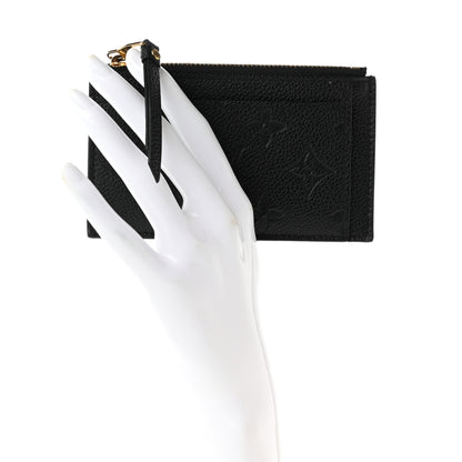Louis Vuitton Empreinte Zipper Card Holder Black 2 of 6