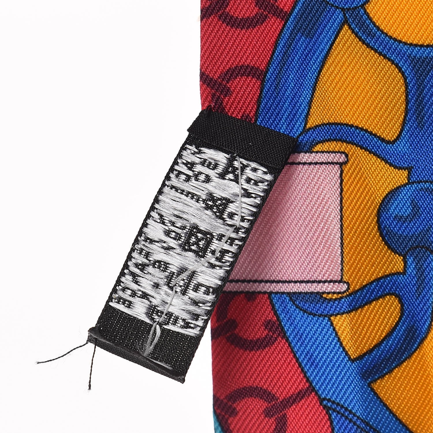 Hermes Silk La Promenade Du Matin Twilly Bleu Fuchsia Rouge 6 of 6