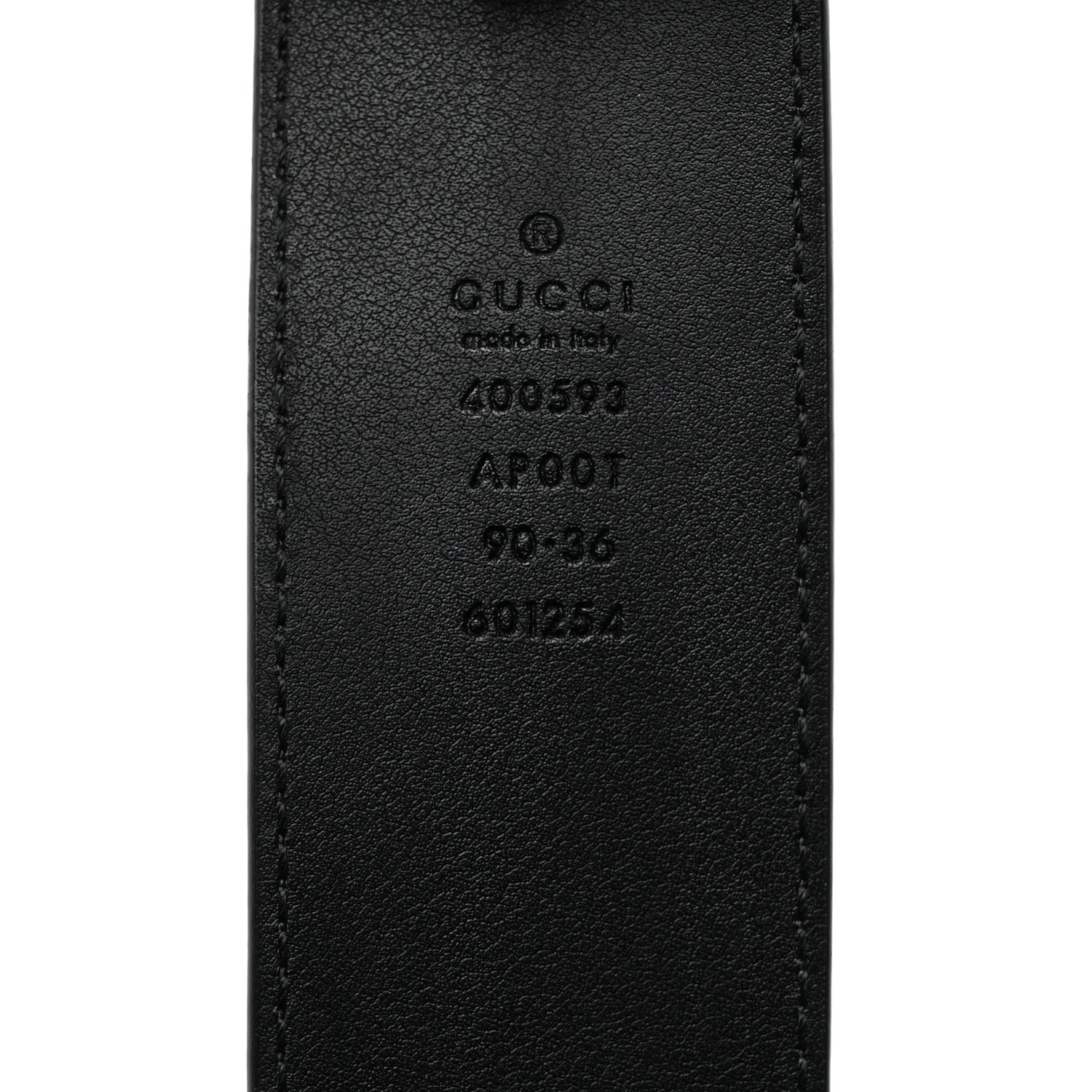 Gucci Calfskin Double G 40mm Belt 90 36 Black 5 of 5
