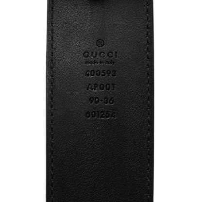 Gucci Calfskin Double G 40mm Belt 90 36 Black 5 of 5