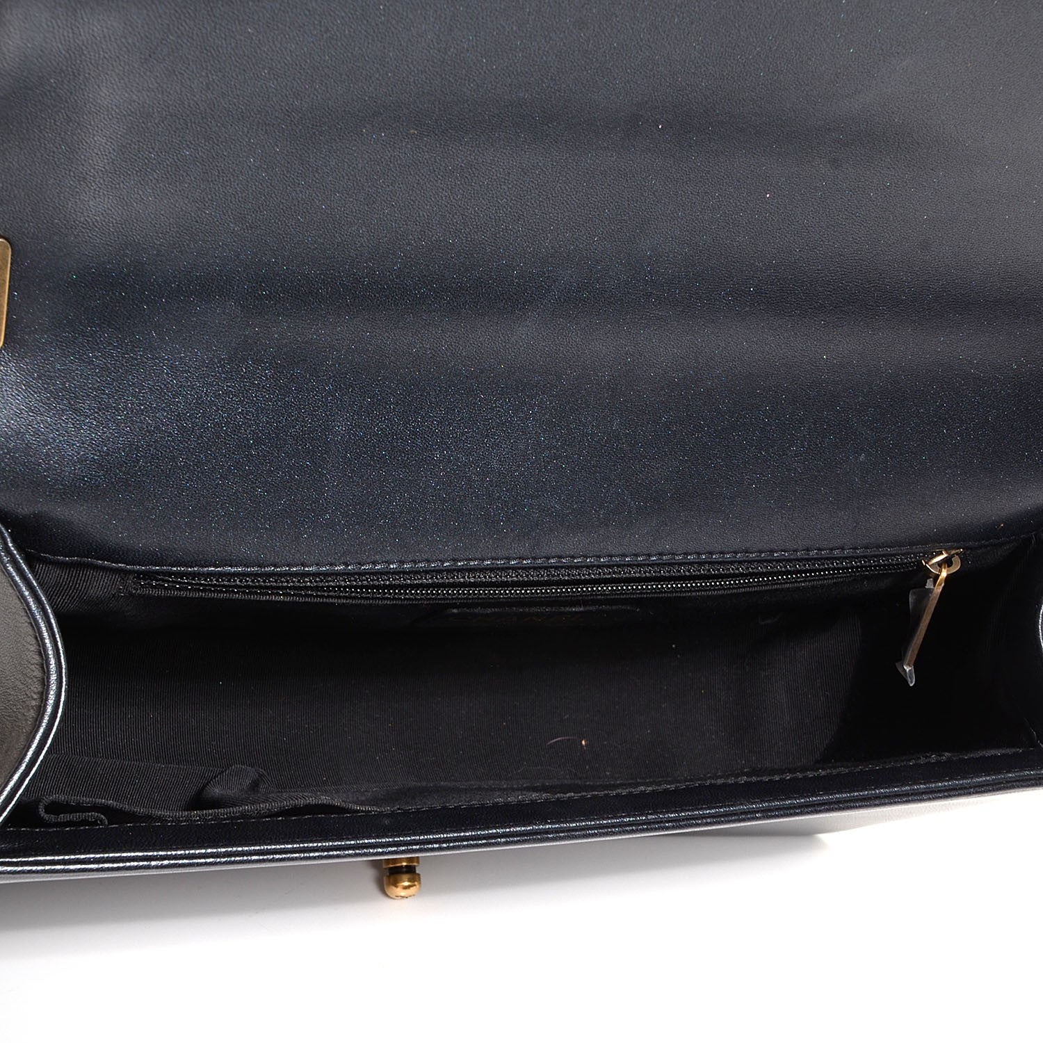 Chanel Lambskin Quilted New Medium Boy Flap Pearl Black 5 of 8