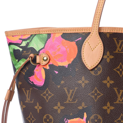 Louis Vuitton Monogram Roses Neverfull MM 10 of 10