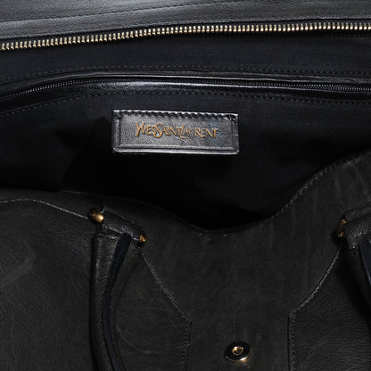 Saint Laurent Leather Large Cabas Chyc Black 3 of 8