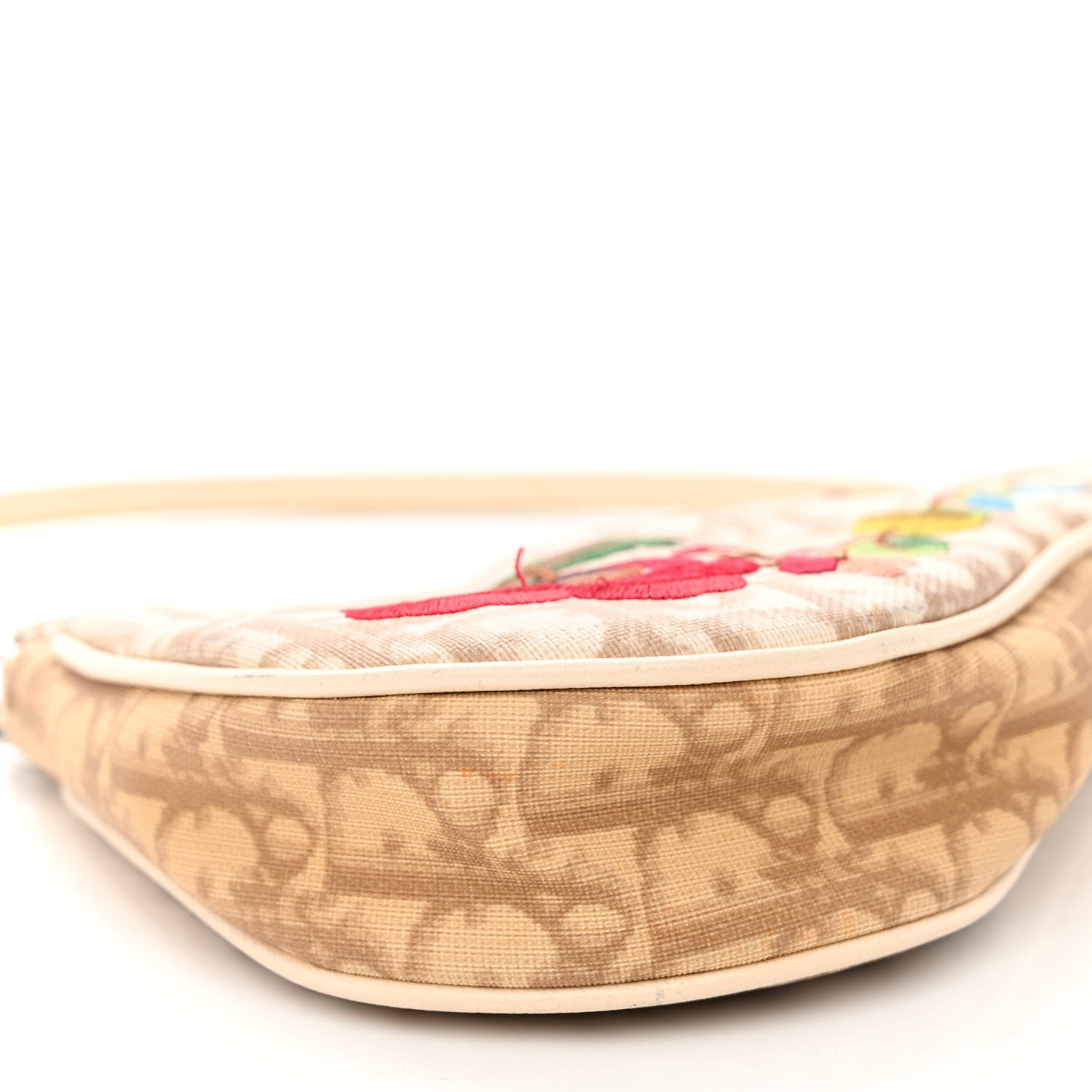 Christian Dior Monogram Vintage Flowers Mini Saddle Bag Beige 8 of 12