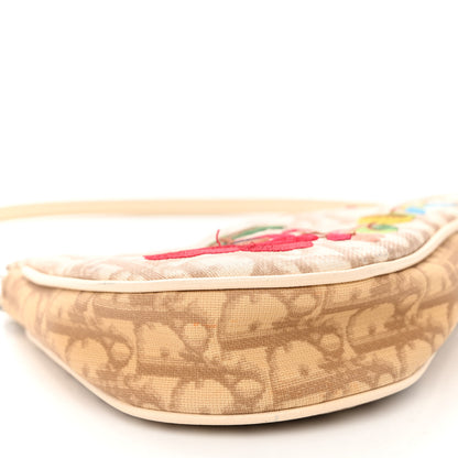 Christian Dior Monogram Vintage Flowers Mini Saddle Bag Beige 8 of 12