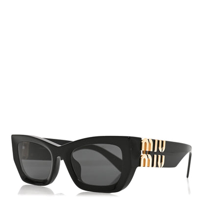 Miu Miu Acetate Rectangle Sunglasses SMU 09W Black 1 of 7