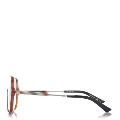 Gucci Shield Sunglasses GG0199S Tortoiseshell 3 of 8