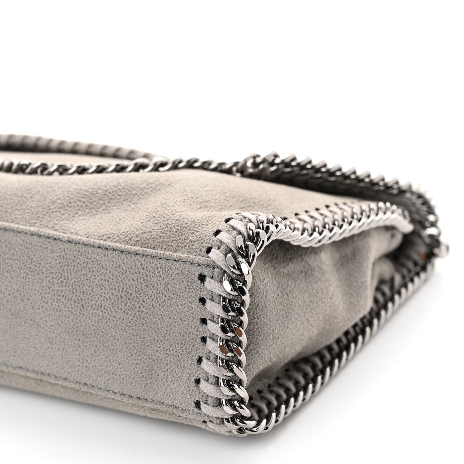 Stella McCartney Shaggy Deer Mini Falabella Crossbody Bag Grey 9 of 9